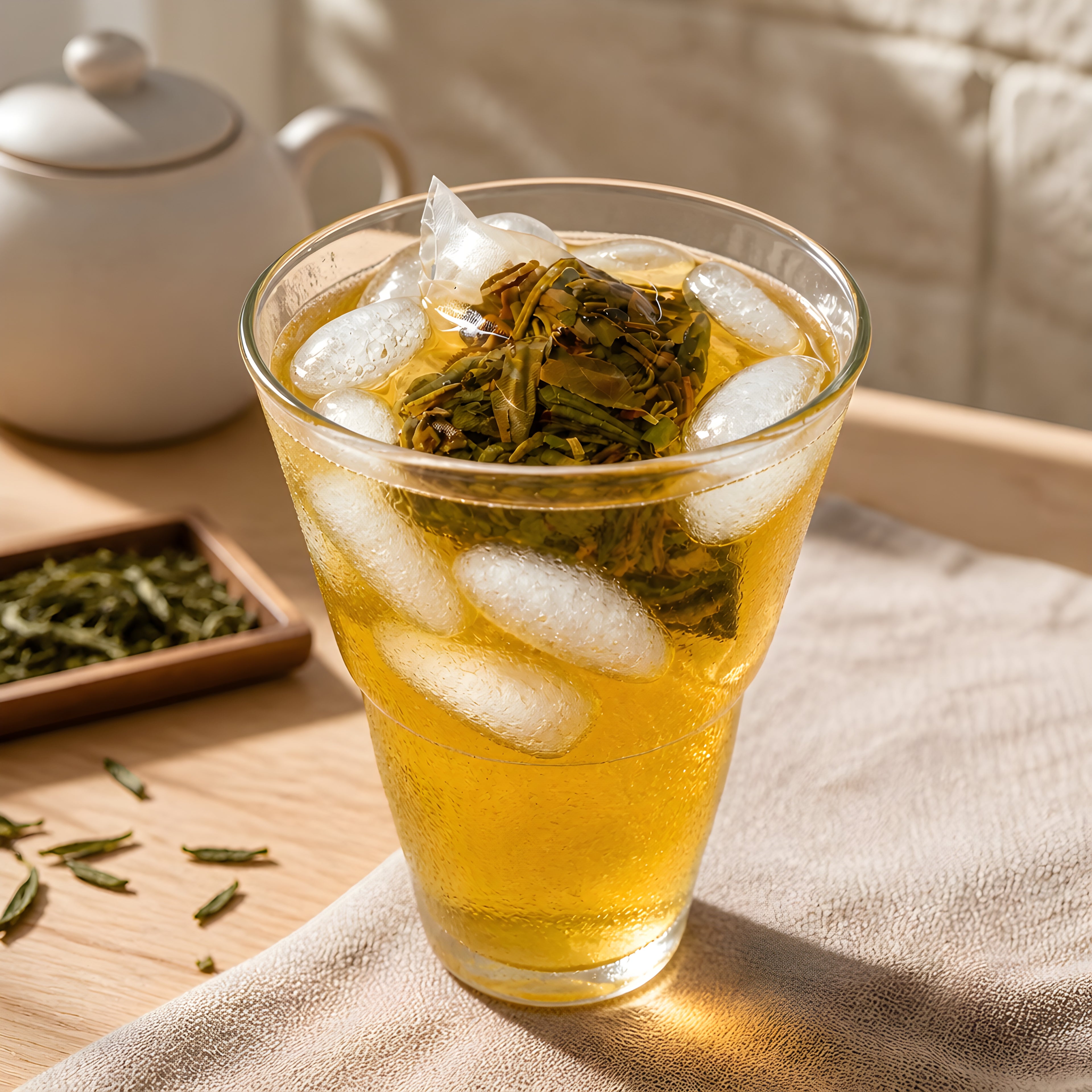 Jasmine Green Tea Bags – Cold Brew, Whole Leaf, Light & Fresh Taste (10 Sachets)